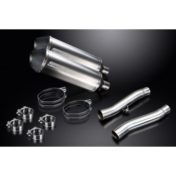 Delkevic slip-on kit X-Oval Titanium 343mm - Trident Sprint 900 (1995-1997)