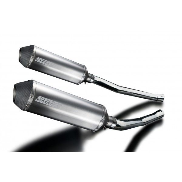 Delkevic slip-on kit X-Oval Titanium 343mm - ZZR1400/ZX14 (2006-2007)