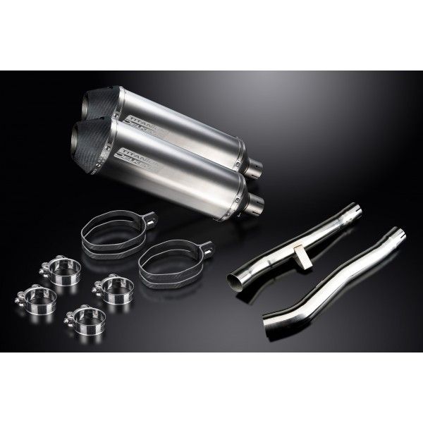Delkevic slip-on kit X-Oval Titanium 343mm - GSX1400 K2-K4 (2001-2004)