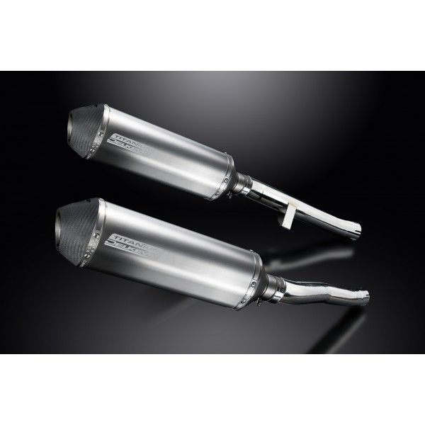 Delkevic slip-on kit X-Oval Titanium 343mm - GSX1400 K2-K4 (2001-2004)
