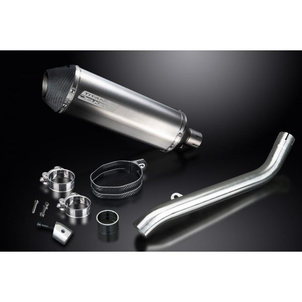 Delkevic slip-on kit X-Oval Titanium 343mm - Street Triple 675 (2013-2016)