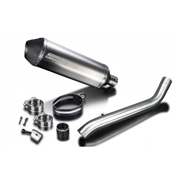 Delkevic slip-on kit X-Oval Titanium 343mm - Street Triple 675 (2013-2016)