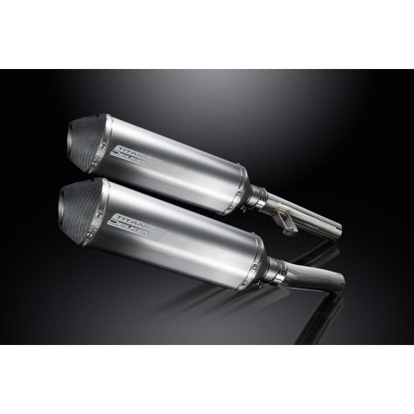 Delkevic slip-on kit X-Oval Titanium 343mm - ZZR1200 (2002-2005)
