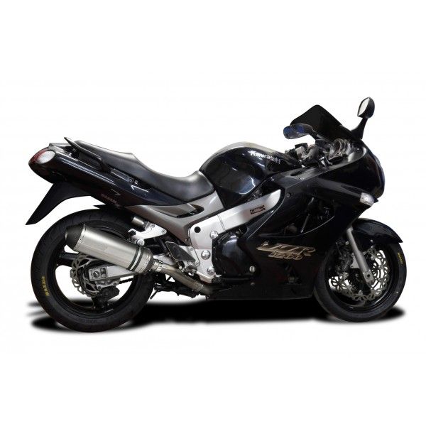 Delkevic slip-on kit X-Oval Titanium 343mm - ZZR1200 (2002-2005)