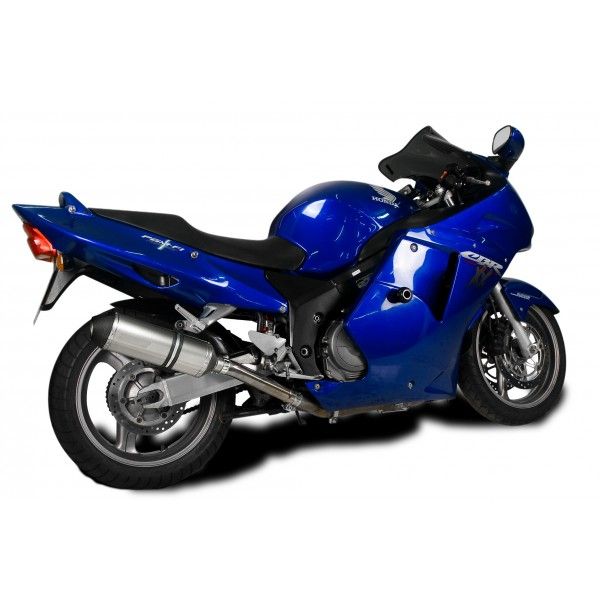 Delkevic slip-on kit X-Oval Titanium 343mm - X11 CB1100SF (1999-2002)