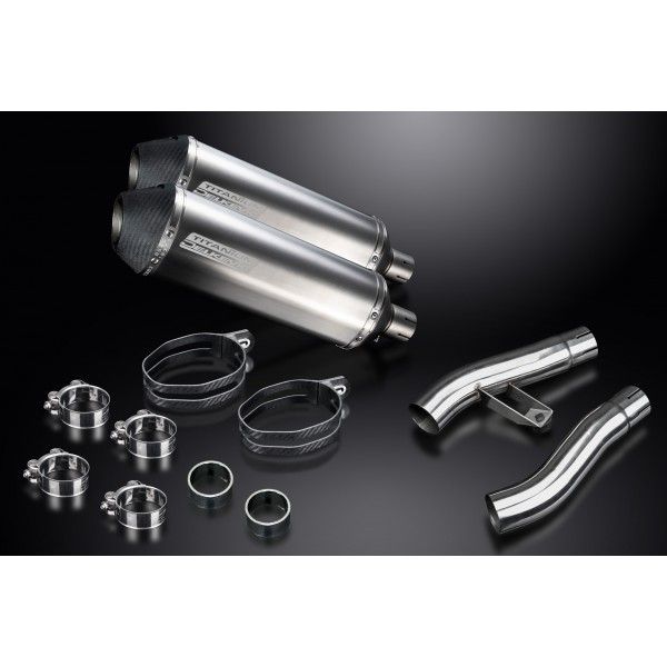 Delkevic slip-on kit X-Oval Titanium 343mm - Trophy 900 (1996-2002)