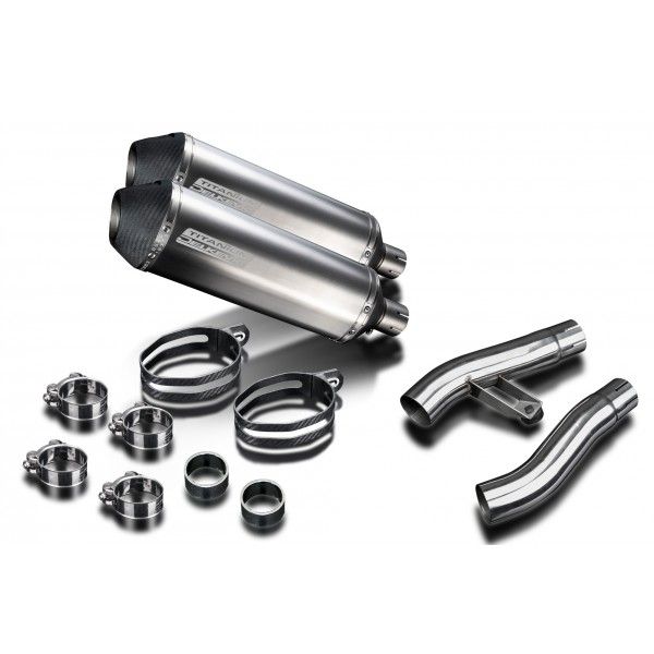 Delkevic slip-on kit X-Oval Titanium 343mm - Trophy 900 (1996-2002)