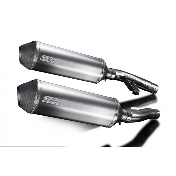 Delkevic slip-on kit X-Oval Titanium 343mm - Trophy 900 (1996-2002)
