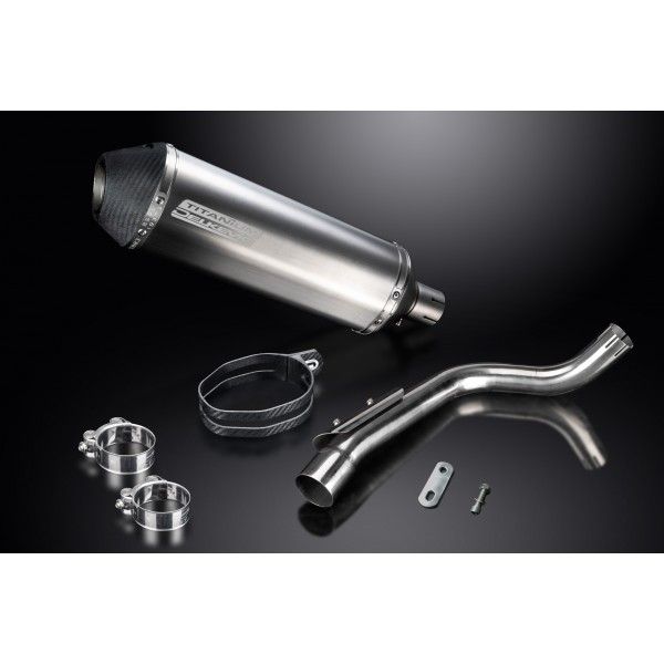 Delkevic slip-on kit X-Oval Titanium 343mm - CB600F HORNET (1998-2002)