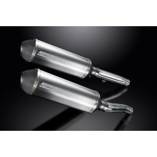 Delkevic slip-on kit X-Oval Titanium 343mm - Trident 900 (1994-1998)