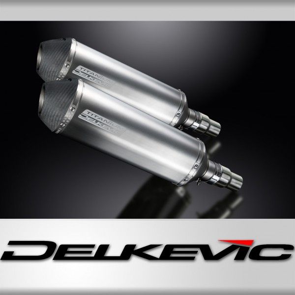Delkevic slip-on kit X-Oval Titanium 343mm - Speed Triple 1050 (2011-2014)