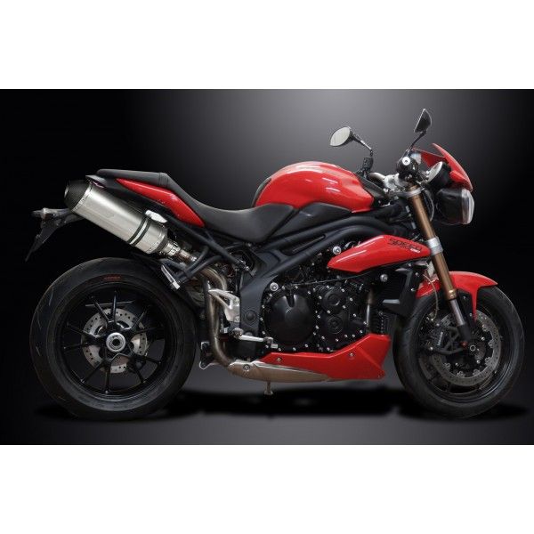 Delkevic slip-on kit X-Oval Titanium 343mm - Speed Triple 1050 (2011-2014)