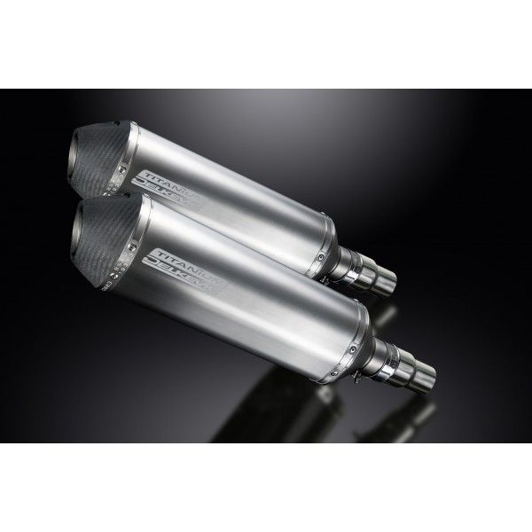Delkevic slip-on kit X-Oval Titanium 343mm - Speed Triple 1050 (2011-2014)