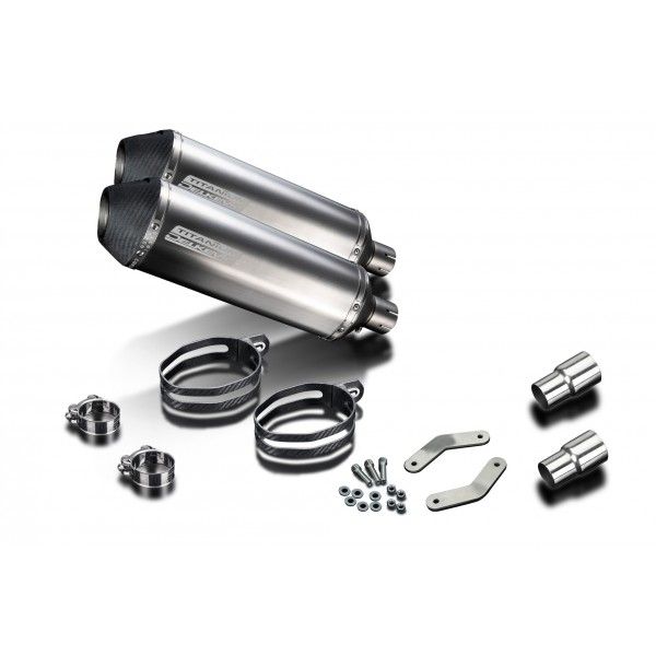 Delkevic slip-on kit X-Oval Titanium 343mm - Speed Triple 1050 (2011-2014)