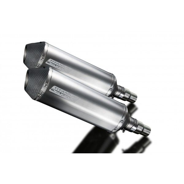 Delkevic slip-on kit X-Oval Titanium 343mm - Speed Triple 1050 (2011-2014)