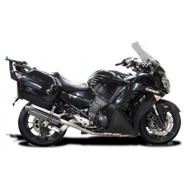 Delkevic volledig systeem Oval RVS 350mm - GTR1400 (2007-2020)