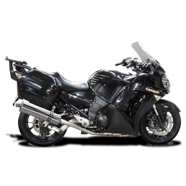 Delkevic volledig systeem Oval RVS 450mm - GTR1400 (2007-2020)