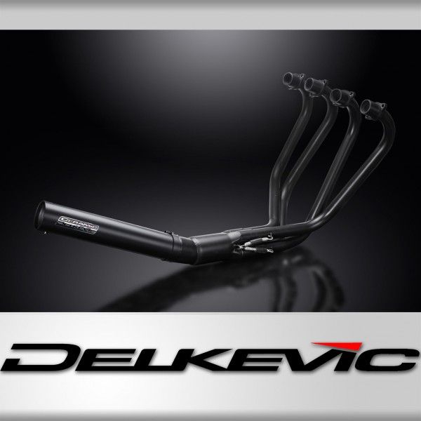 Delkevic volledig systeem Short Straight RVS 350mm - CB550K (1977-1978)