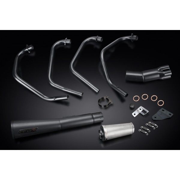 Delkevic volledig systeem Megaphone RVS 550mm - CB550F Supersport (1975-1977)