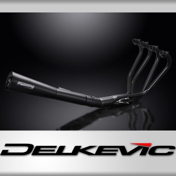 Delkevic volledig systeem Megaphone RVS 550mm - CB550K FOUR (1974-1976)