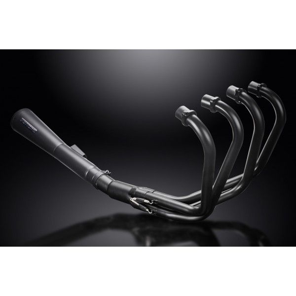 Delkevic volledig systeem Megaphone RVS 550mm - CB550K FOUR (1974-1976)