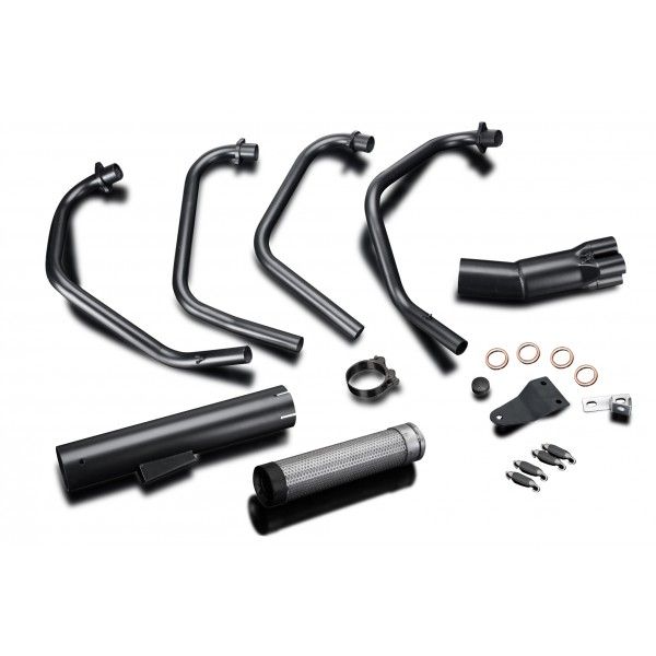 Delkevic volledig systeem Short Straight RVS 350mm - CB550K FOUR (1974-1976)