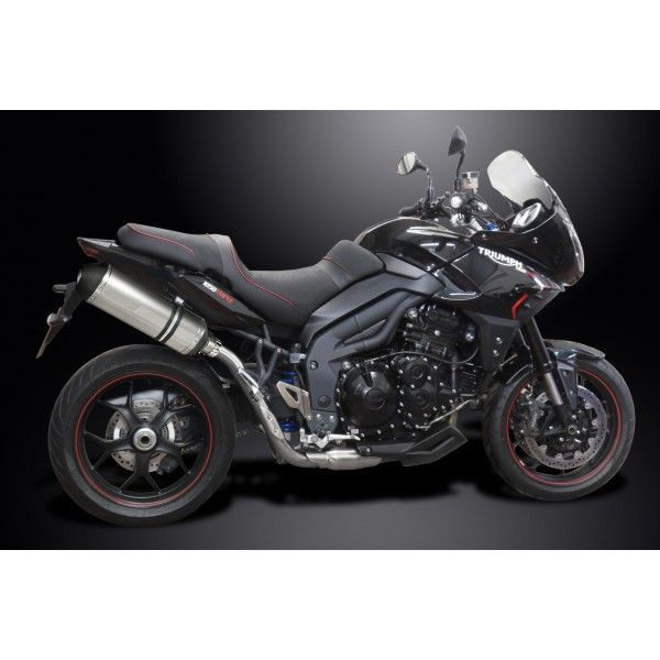 Delkevic slip-on kit X-Oval Titanium 343mm - Tiger Sport 1050 (2013-2017)