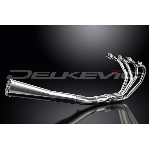Delkevic volledig systeem Megaphone RVS 550mm - CB400F CB400 Four (1975-1977)