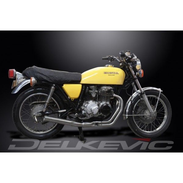 Delkevic volledig systeem Short Straight RVS 350mm - CB400F CB400 Four (1975-1977)