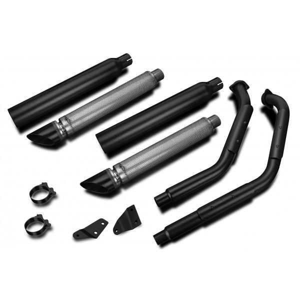 Delkevic volledig systeem Round RVS 550mm - VL800 Intruder Volusia (2001-2016)