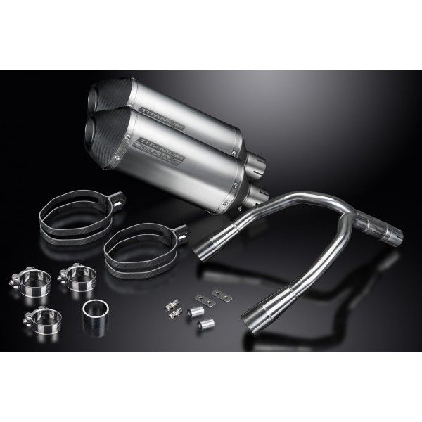 Delkevic slip-on kit X-Oval Titanium 260mm - CB900F HORNET (2001-2009)
