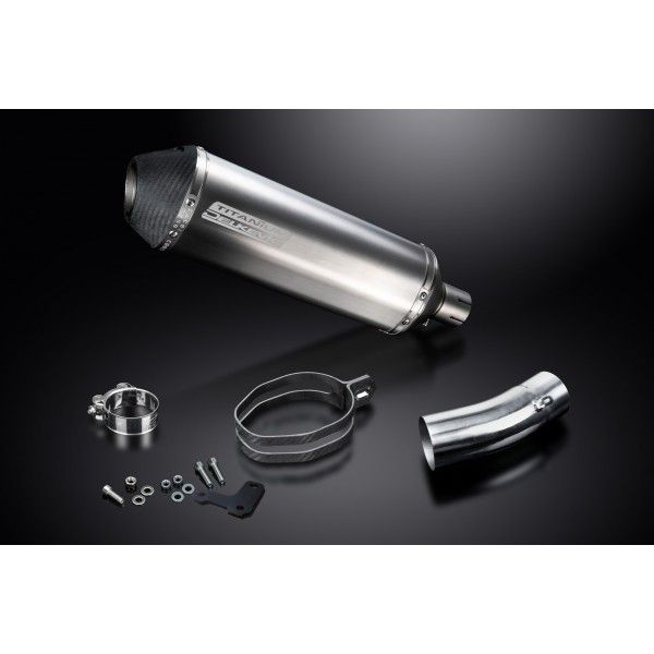 Delkevic slip-on kit X-Oval Titanium 343mm - Scrambler Desert Sled (2017-2019)