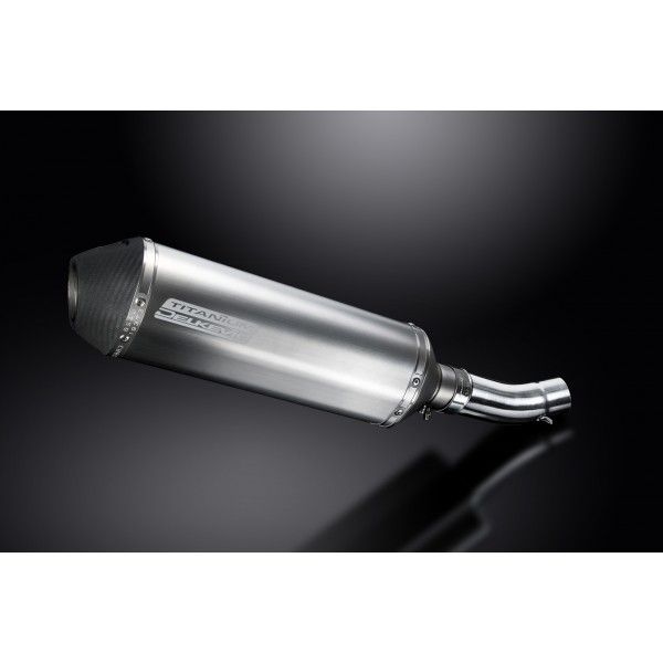 Delkevic slip-on kit X-Oval Titanium 343mm - Scrambler Desert Sled (2017-2019)