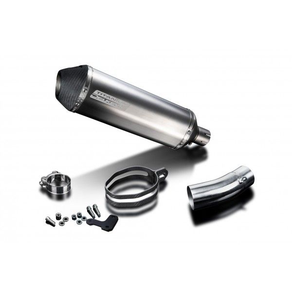 Delkevic slip-on kit X-Oval Titanium 343mm - Scrambler Desert Sled (2017-2019)