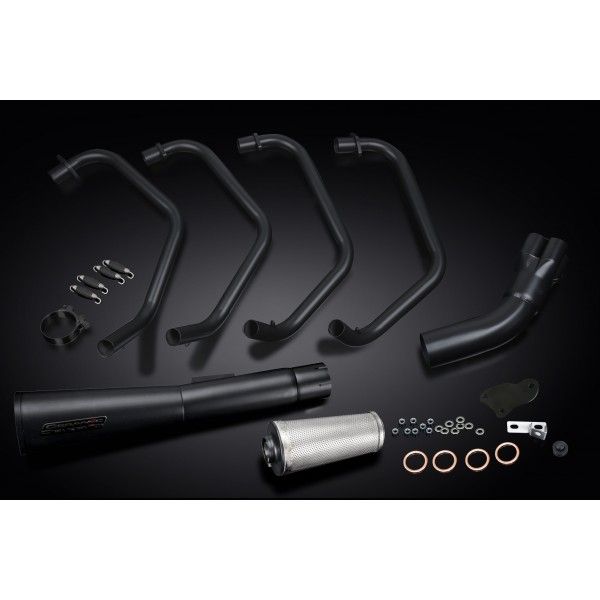 Delkevic volledig systeem Megaphone RVS 550mm - Z1000J (1981-1983)