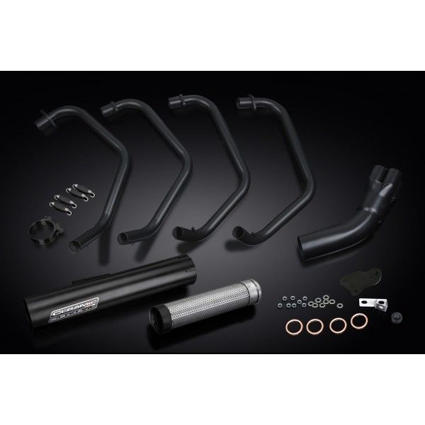 Delkevic volledig systeem Short Straight RVS 350mm - Z1000LTD KZ1000K LTD (1981-1982)