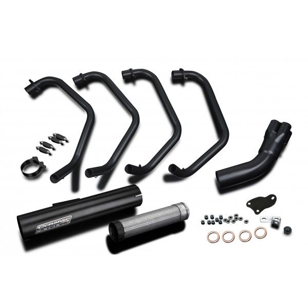 Delkevic volledig systeem Short Straight RVS 350mm - Z1000LTD KZ1000K LTD (1981-1982)