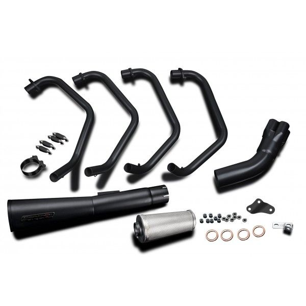 Delkevic volledig systeem Megaphone RVS 550mm - Z900/Z1 (1972-1976)