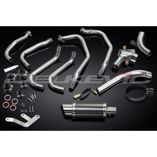 Delkevic volledig systeem Round Carbon 200mm - VFR800 (1998-2001)