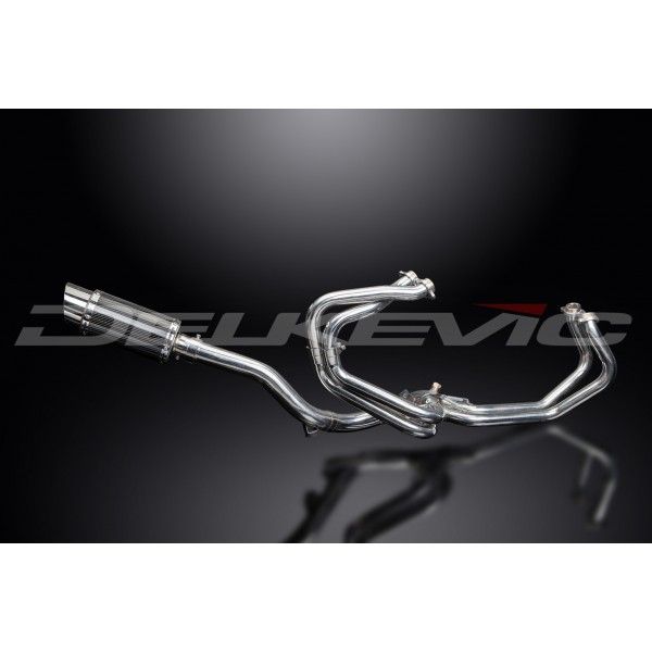 Delkevic volledig systeem Round Carbon 200mm - VFR800 (1998-2001)