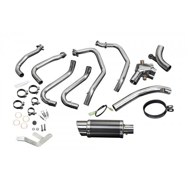 Delkevic volledig systeem Round Carbon 200mm - VFR800 (1998-2001)