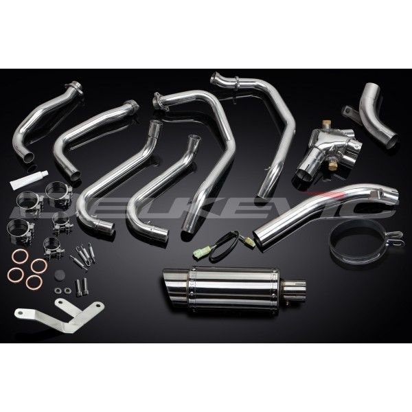 Delkevic volledig systeem Round RVS 200mm - VFR800 (1998-2001)