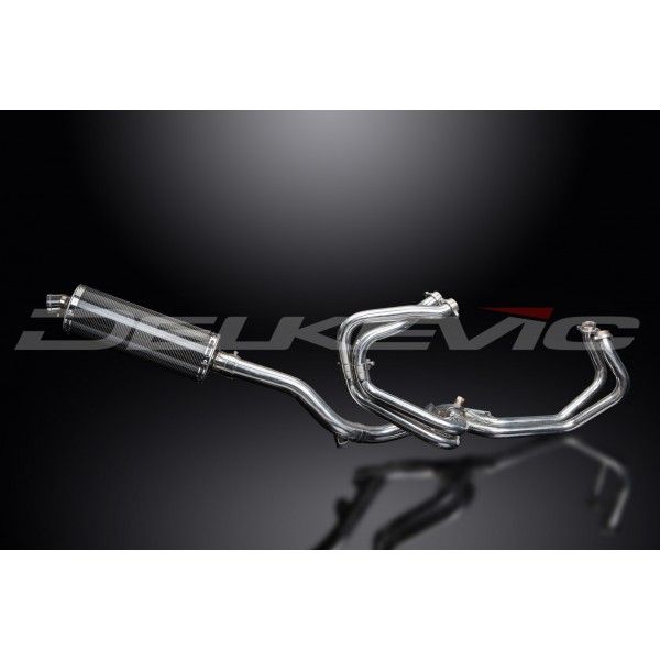 Delkevic volledig systeem Oval Carbon 350mm - VFR800FI (1998-2001)