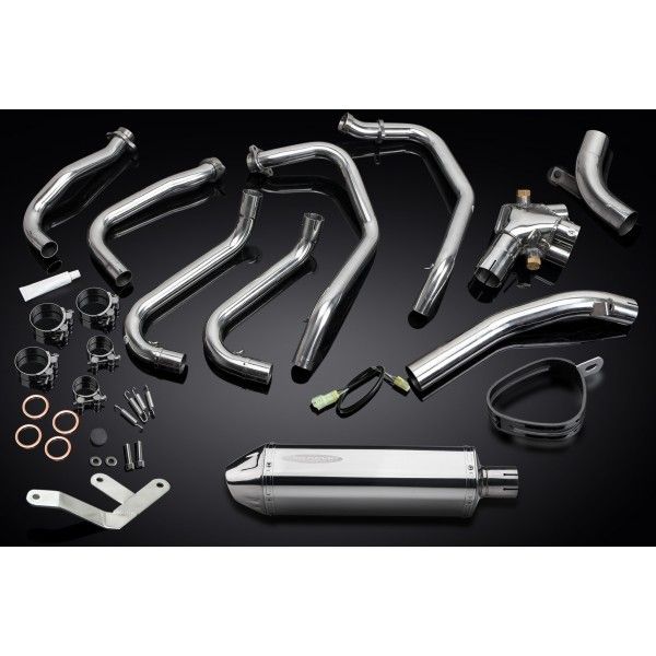 Delkevic volledig systeem Tri-Oval RVS 320mm - VFR800 (1998-2001)