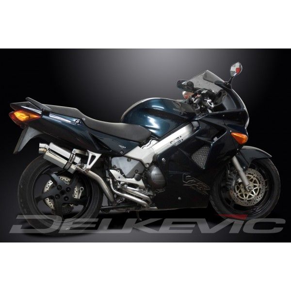 Delkevic volledig systeem Oval RVS 225mm - VFR800 (1998-2001)