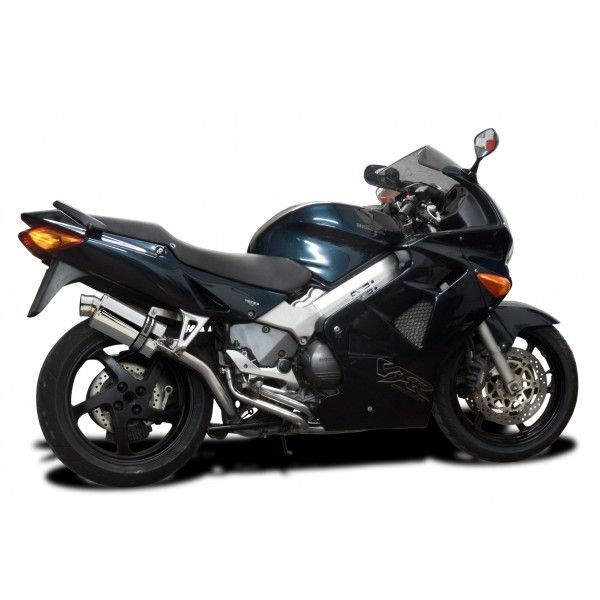 Delkevic volledig systeem Oval RVS 225mm - VFR800 (1998-2001)