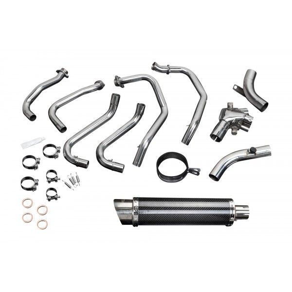 Delkevic volledig systeem Oval RVS 225mm - VFR800 (1998-2001)