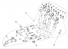 Akrapovic RVS Voorbochten BMW S 1000 R 2017 > 2020