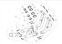 Akrapovic RVS Decat Voorbochten Yamaha YZF-R6 2008 > 2025