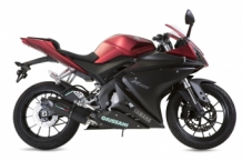 GPR Furore Nero Volledig Uitlaatsysteem met E-keur incl. Katalysator Yamaha YZF-R 125 2014 > 2016